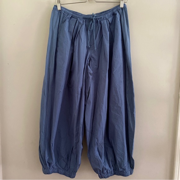 The Mossa Parachute Pants By Anthropologie  new with tag nwt blue - Picture 5 of 8